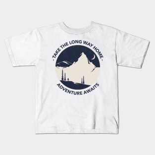 adventure awaits Kids T-Shirt